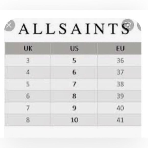 All Saints Rolene hair calf animal print zippered cowboy bootie 36 - Picture 13 of 13